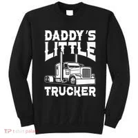 Semi Truck DaddyS Little Trucker Sweatshirt thumb 0