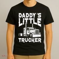 Semi Truck DaddyS Little Trucker T-Shirt thumb 3