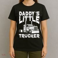 Semi Truck DaddyS Little Trucker T-Shirt thumb 4