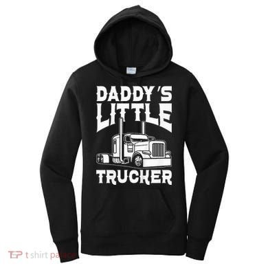 Semi Truck DaddyS Little Trucker Women's Hoodie