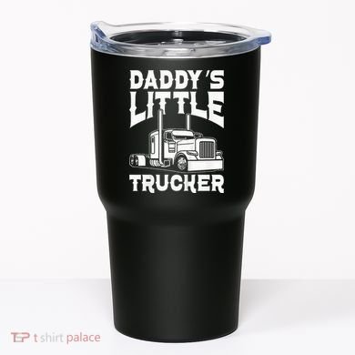Semi Truck DaddyS Little Trucker Tumbler