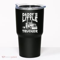 Semi Truck DaddyS Little Trucker Tumbler thumb 0