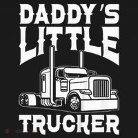 Semi Truck DaddyS Little Trucker Toddler Hoodie thumb 2