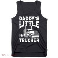 Semi Truck DaddyS Little Trucker Tank Top thumb 0