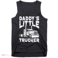 Semi Truck DaddyS Little Trucker Tank Top thumb 0