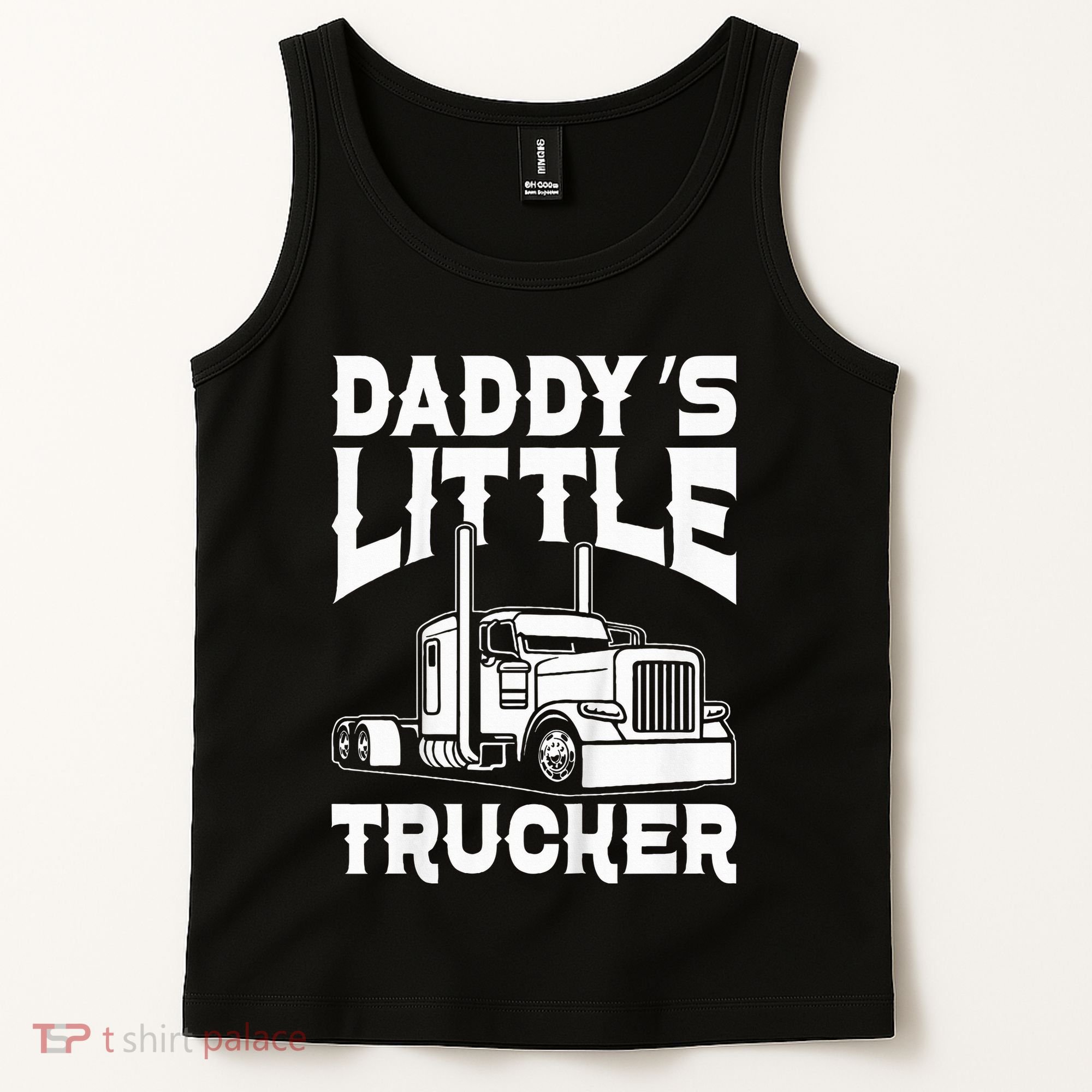 Semi Truck DaddyS Little Trucker Tank Top