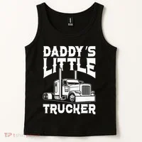 Semi Truck DaddyS Little Trucker Tank Top thumb 2