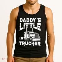 Semi Truck DaddyS Little Trucker Tank Top thumb 3