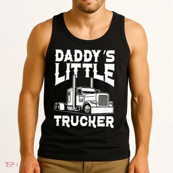 Semi Truck DaddyS Little Trucker Tank Top