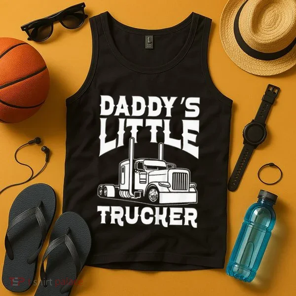Semi Truck DaddyS Little Trucker Tank Top