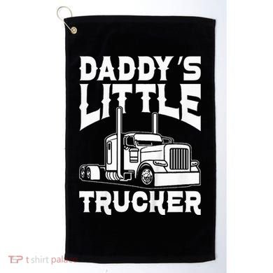 Semi Truck DaddyS Little Trucker Golf Towel