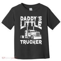 Semi Truck DaddyS Little Trucker Toddler T-Shirt thumb 0