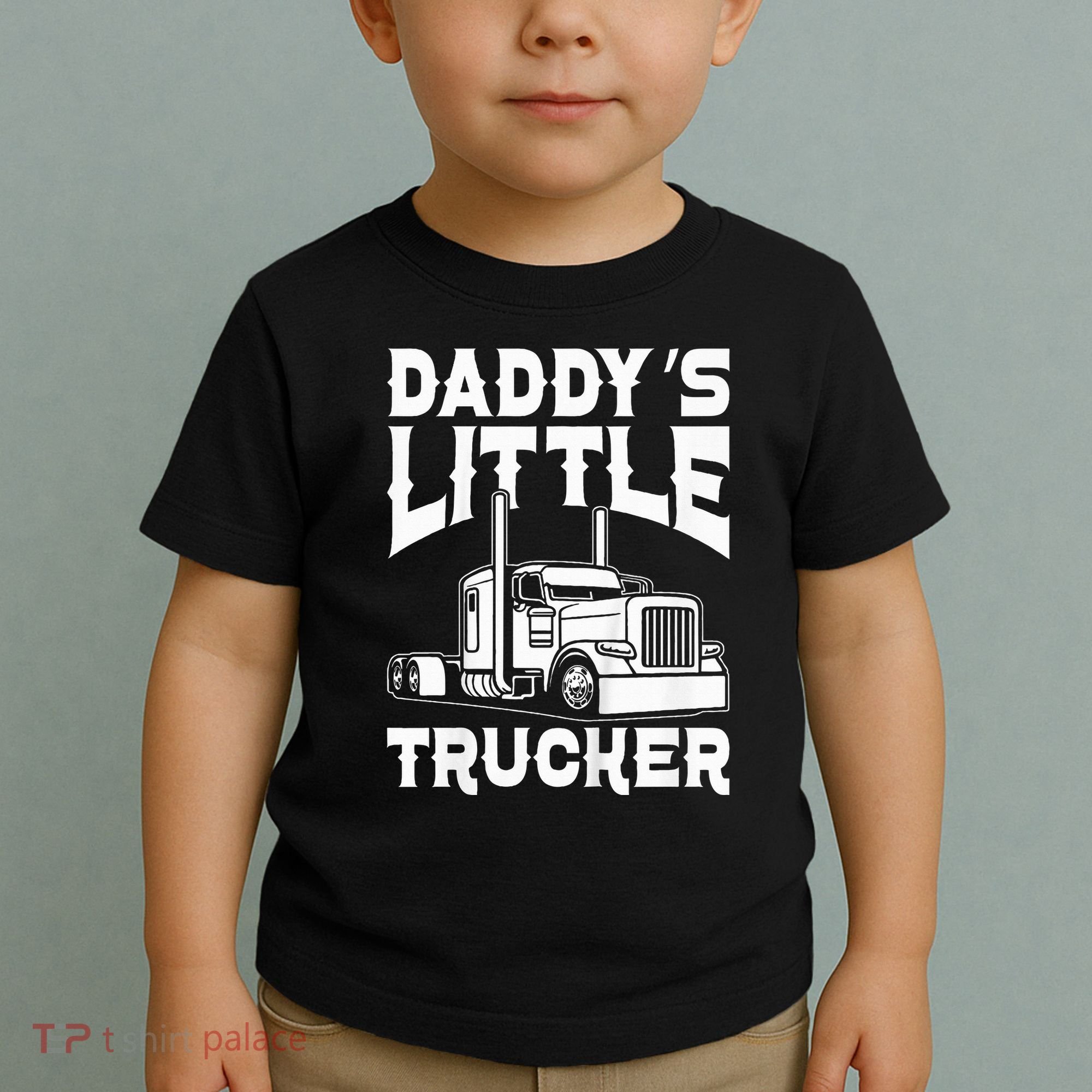 Semi Truck DaddyS Little Trucker Toddler T-Shirt