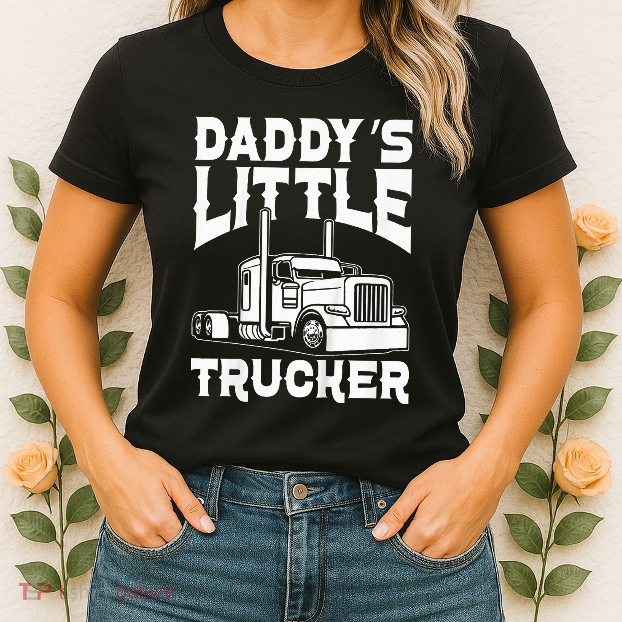 Semi Truck DaddyS Little Trucker Women's T-Shirt