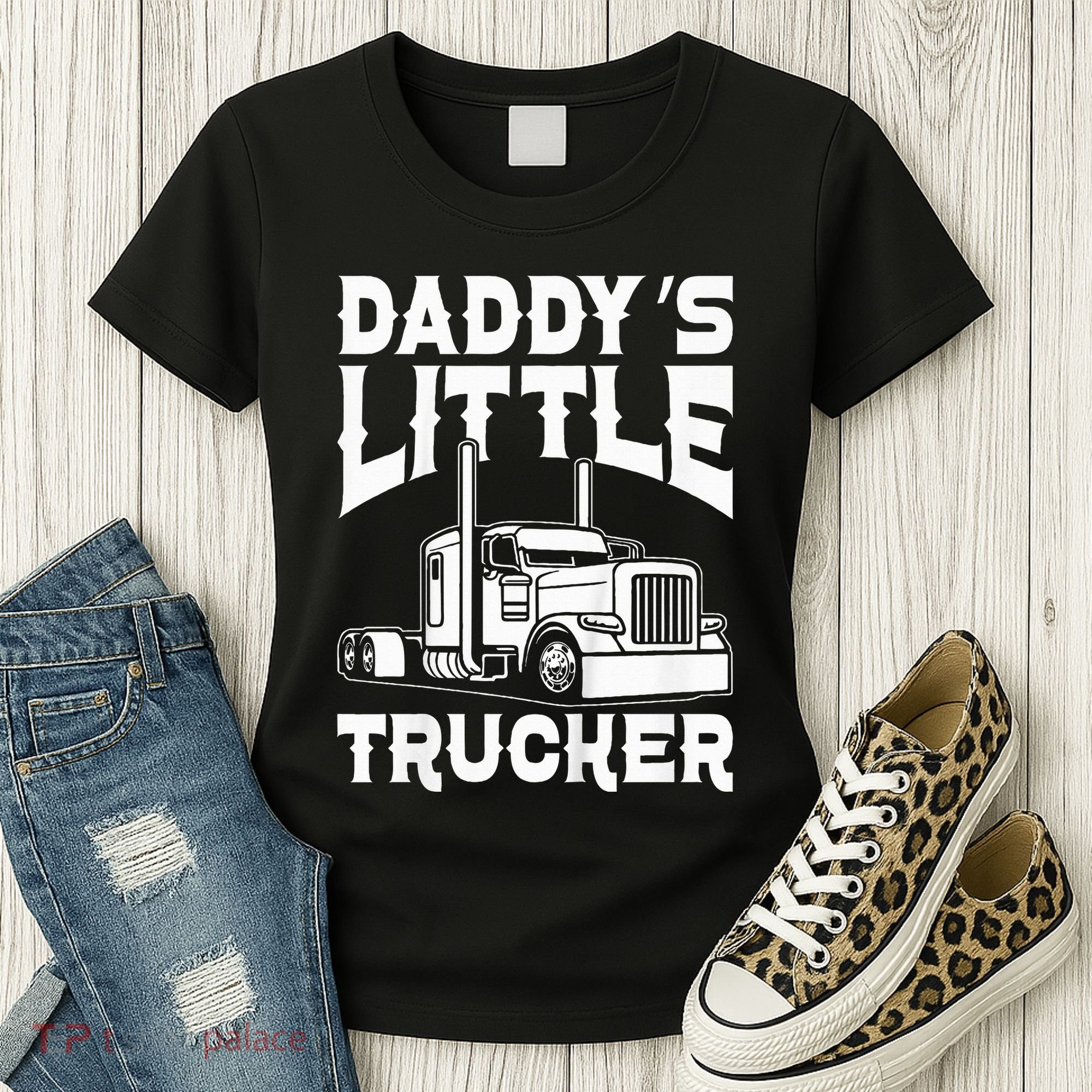 Semi Truck DaddyS Little Trucker Women's T-Shirt