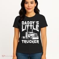 Semi Truck DaddyS Little Trucker Women's T-Shirt thumb 4