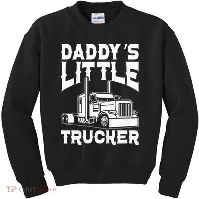 Semi Truck DaddyS Little Trucker Kids Sweatshirt