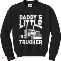 Semi Truck DaddyS Little Trucker Kids Sweatshirt thumb 0