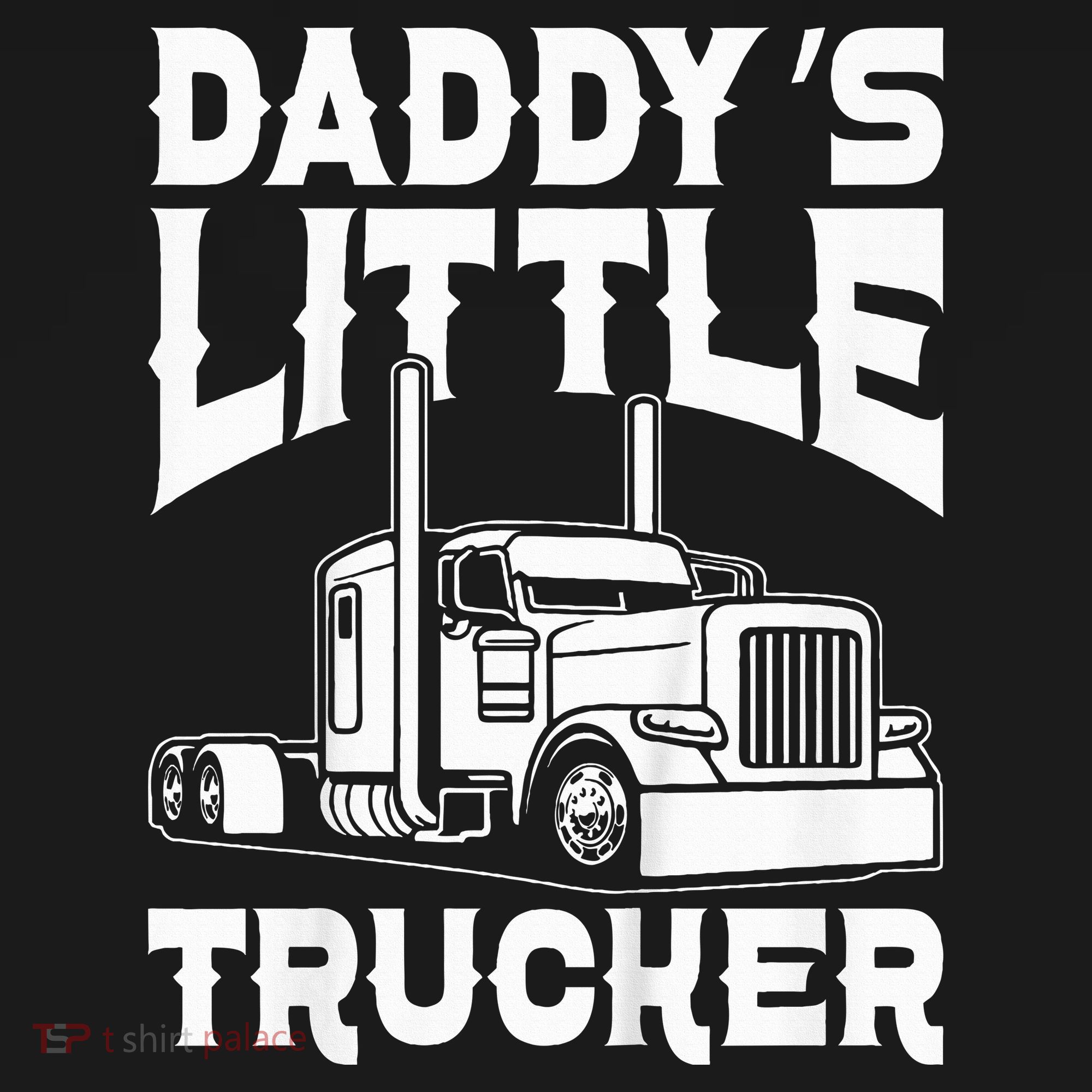 Semi Truck DaddyS Little Trucker Kids Hoodie
