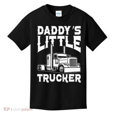 Semi Truck DaddyS Little Trucker Kids T-Shirt