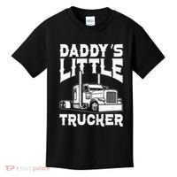 Semi Truck DaddyS Little Trucker Kids T-Shirt thumb 0