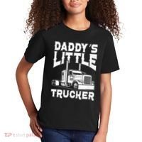 Semi Truck DaddyS Little Trucker Kids T-Shirt thumb 2