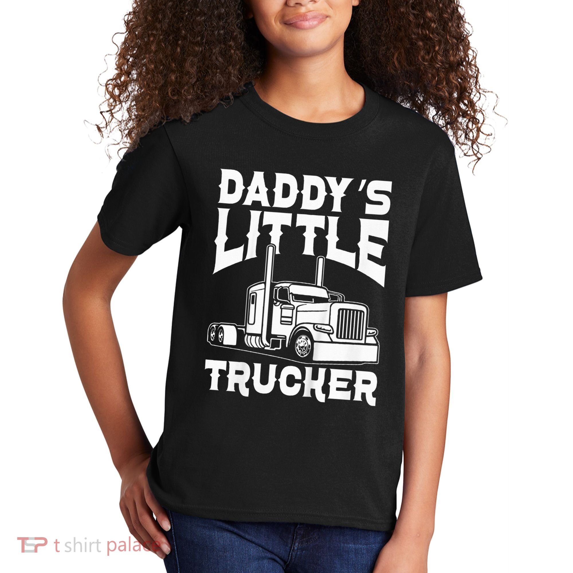 Semi Truck DaddyS Little Trucker Kids T-Shirt