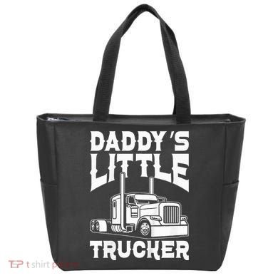 Semi Truck DaddyS Little Trucker Tote Bag