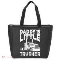 Semi Truck DaddyS Little Trucker Tote Bag thumb 0