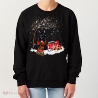 Scottish Terrier Dog In The Snow Christmas Winter Xmas Tree Women's Sweatshirt thumb 0