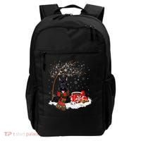 Scottish Terrier Dog In The Snow Christmas Winter Xmas Tree Backpack thumb 0