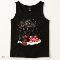 Scottish Terrier Dog In The Snow Christmas Winter Xmas Tree Tank Top thumb 2