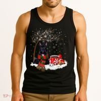 Scottish Terrier Dog In The Snow Christmas Winter Xmas Tree Tank Top thumb 3