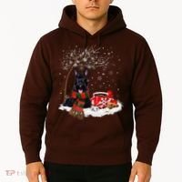 Scottish Terrier Dog In The Snow Christmas Winter Xmas Tree Hoodie thumb 2