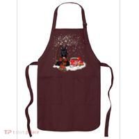 Scottish Terrier Dog In The Snow Christmas Winter Xmas Tree Apron thumb 0