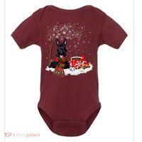 Scottish Terrier Dog In The Snow Christmas Winter Xmas Tree Baby Bodysuit thumb 0