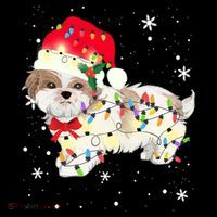Shih Tzu Dog Christmas Light Xmas Mom Dad Funny Gift Great Gift Coffee Mug thumb 5