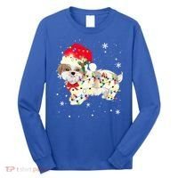 Shih Tzu Dog Christmas Light Xmas Mom Dad Funny Gift Great Gift Long Sleeve Shirt thumb 0