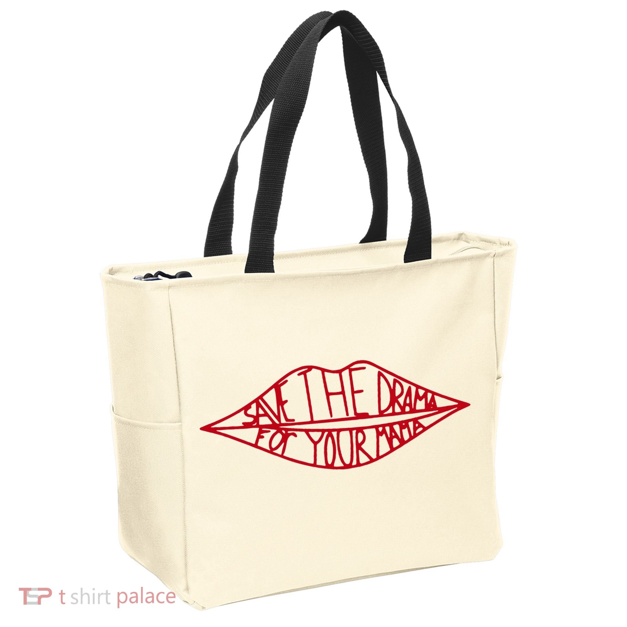 Save The Drama For Your Mama Retro 90s Tote Bag