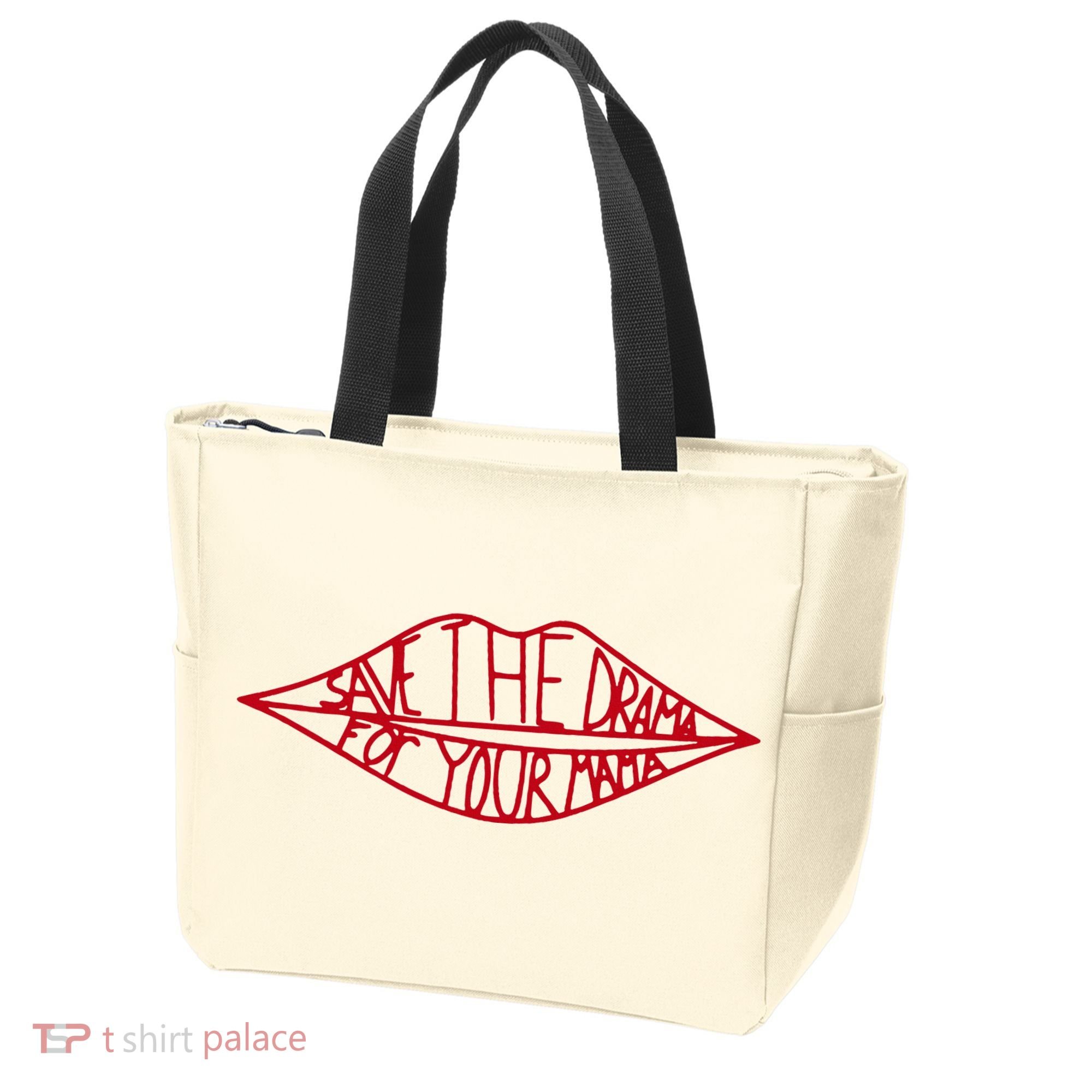 Save The Drama For Your Mama Retro 90s Tote Bag