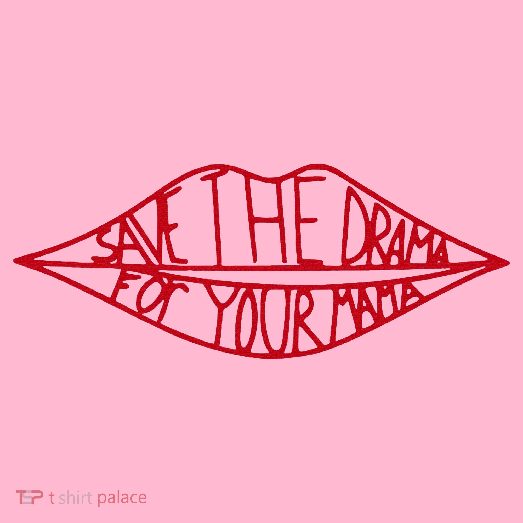 Save The Drama For Your Mama Retro 90s Coaster