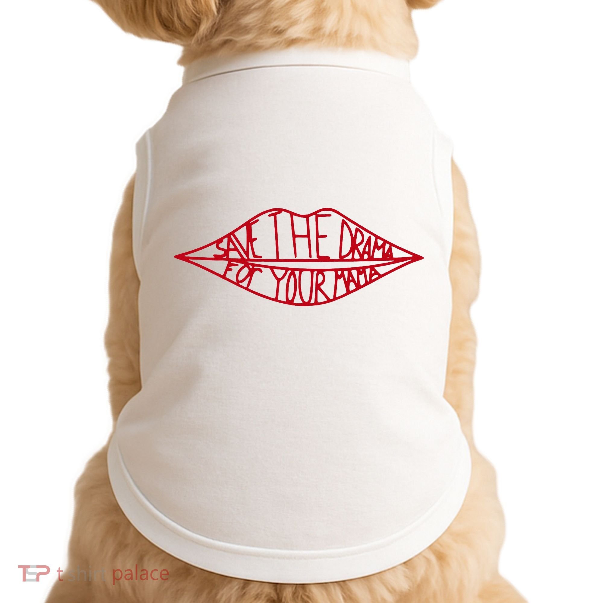 Save The Drama For Your Mama Retro 90s Doggie Tank