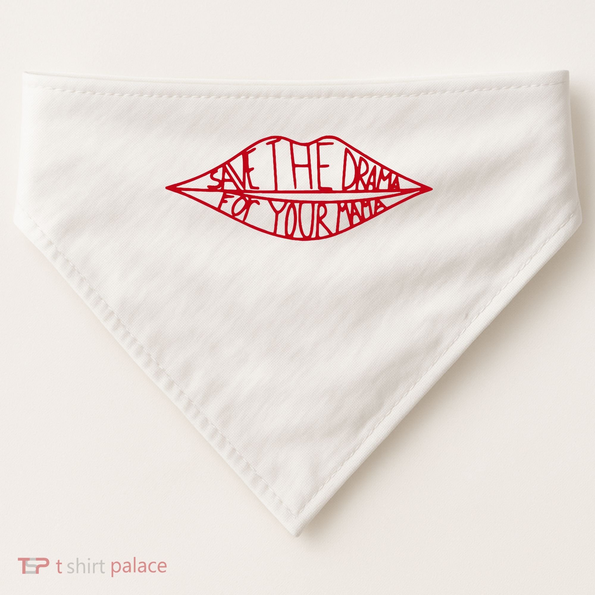 Save The Drama For Your Mama Retro 90s USA-Made Doggie Bandana