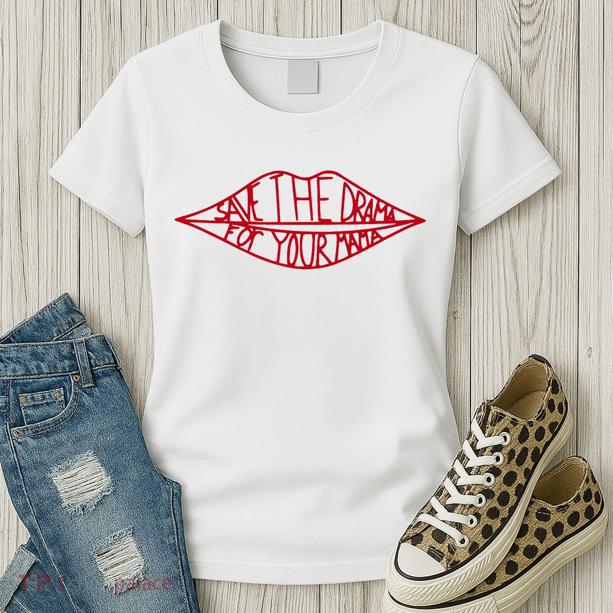 Save The Drama For Your Mama Retro 90s Women's T-Shirt
