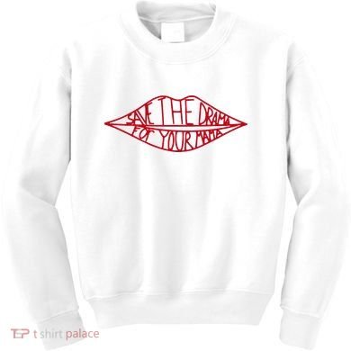 Save The Drama For Your Mama Retro 90s Kids Sweatshirt