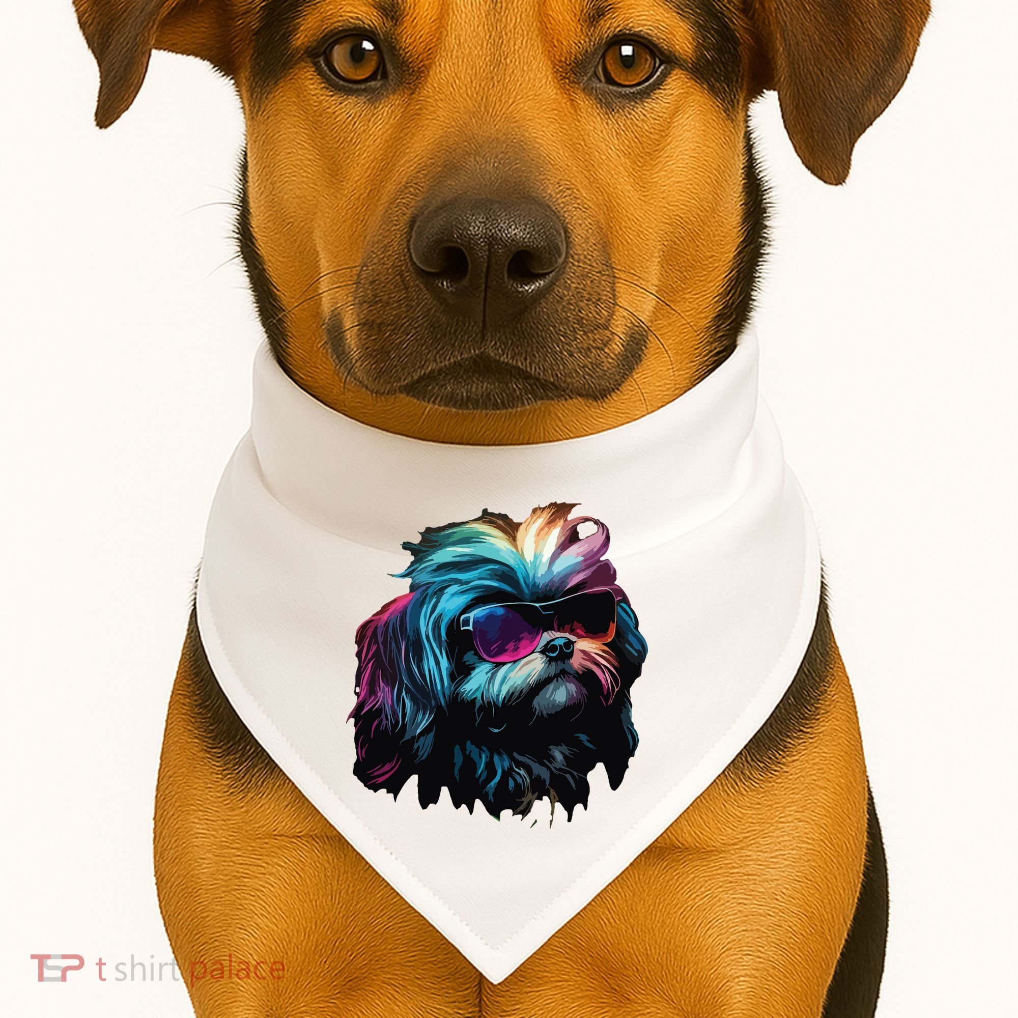 Shih Tzu Dogs Shih Tzus USA-Made Doggie Bandana