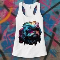 Shih Tzu Dogs Shih Tzus Women's Tank Top thumb 3