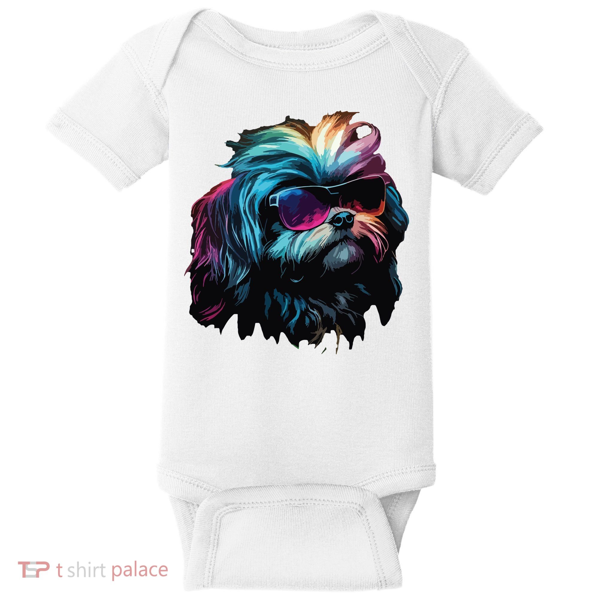 Shih Tzu Dogs Shih Tzus Baby Bodysuit