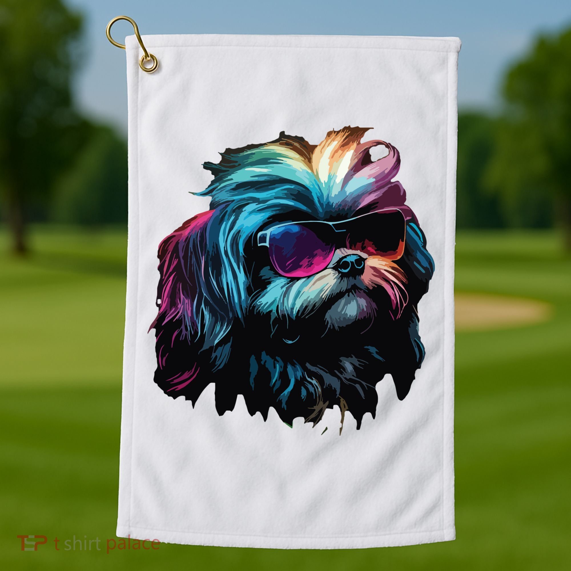 Shih Tzu Dogs Shih Tzus Golf Towel