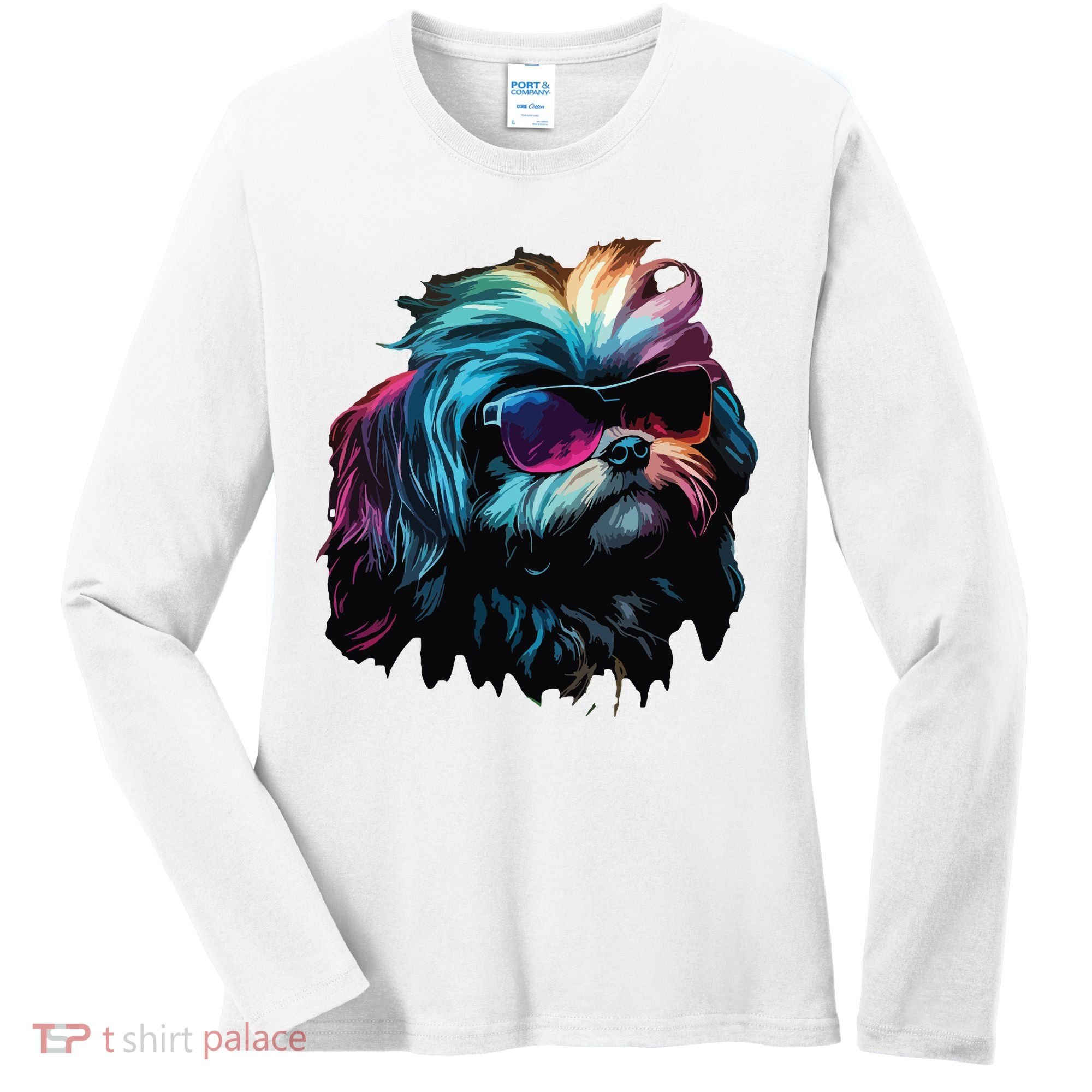 Shih Tzu Dogs Shih Tzus Women's Long Sleeve Shirt